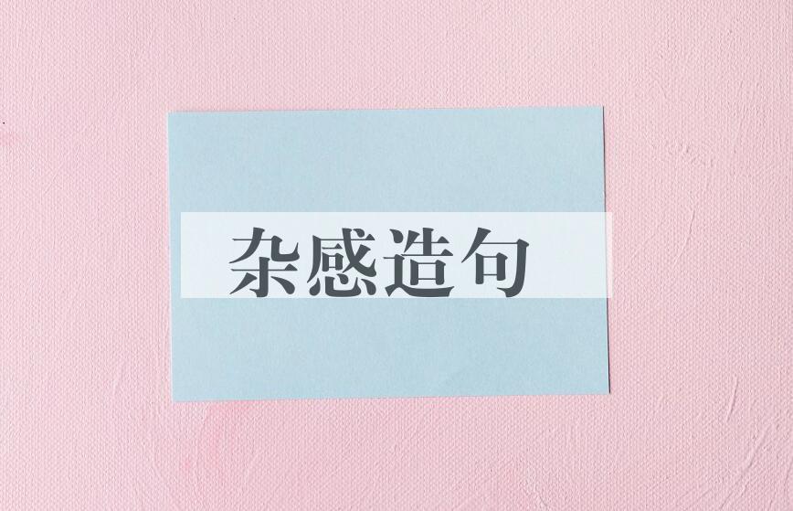 用杂感造句