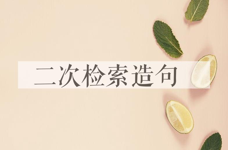 用二次检索造句