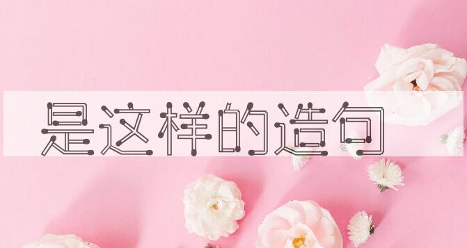 用是这样的造句