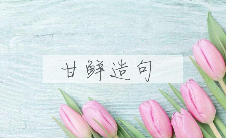 用甘鲜造句