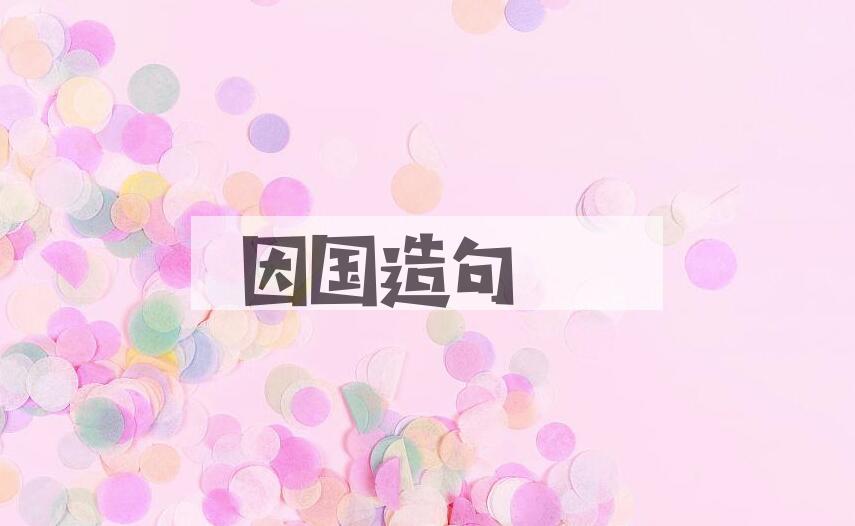 用因国造句