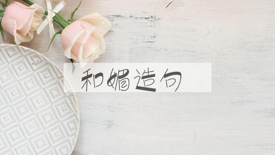 用和媚造句