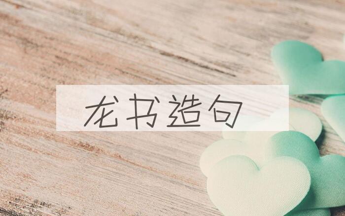 用龙书造句