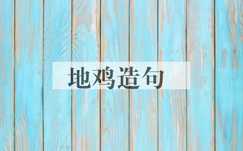 用地鸡造句