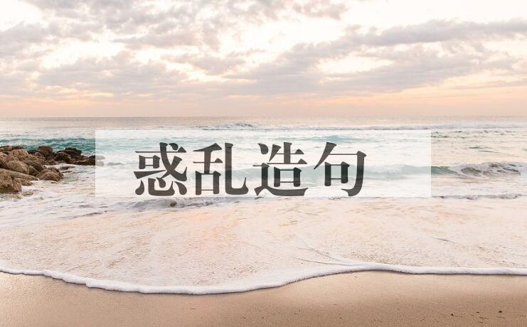 用惑乱造句