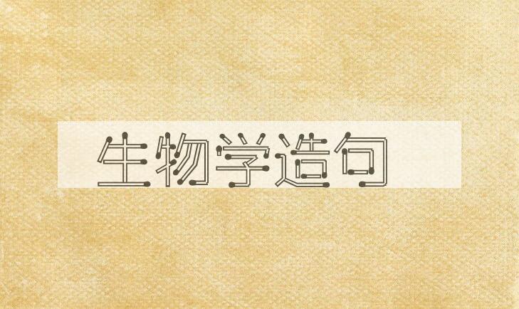 用生物学造句