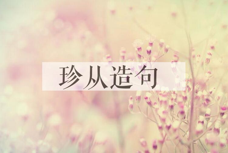 用珍从造句