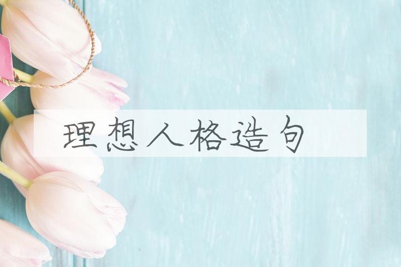 用理想人格造句