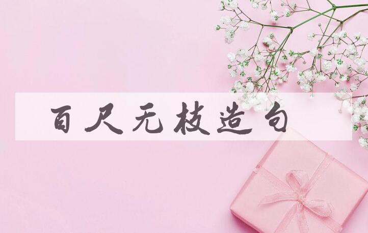 用百尺无枝造句