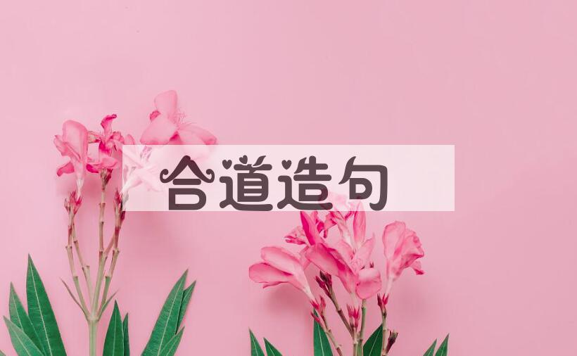 用合道造句