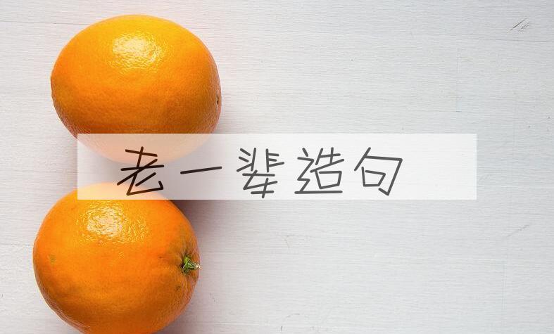 用老一辈造句