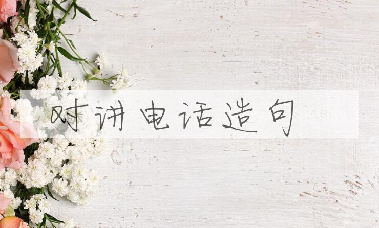 用对讲电话造句