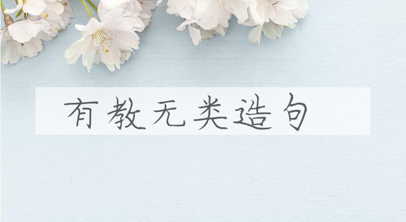 用有教无类造句