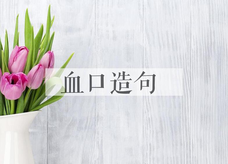 用血口造句