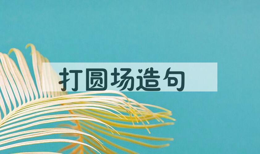 用打圆场造句