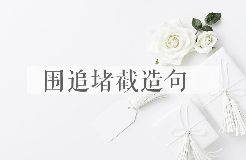用围追堵截造句