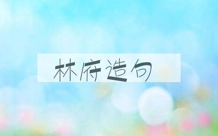 用林府造句