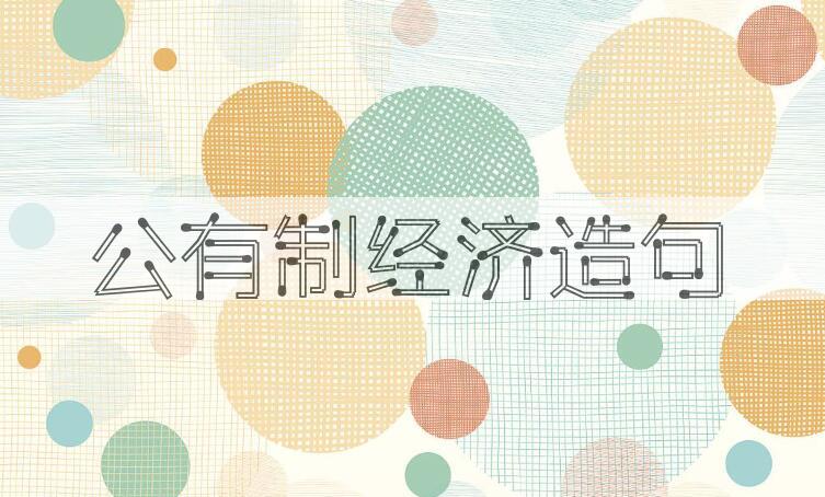 用公有制经济造句