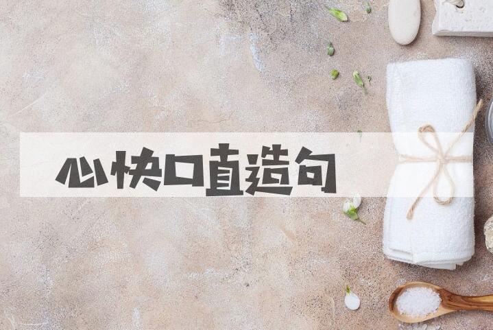 用心快口直造句