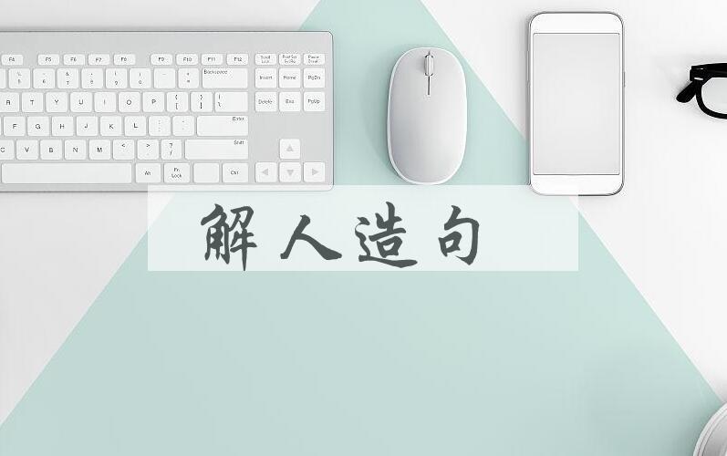 用解人造句
