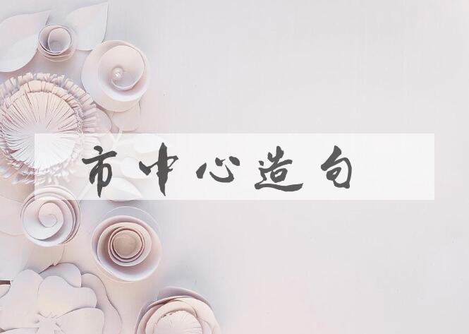用市中心造句