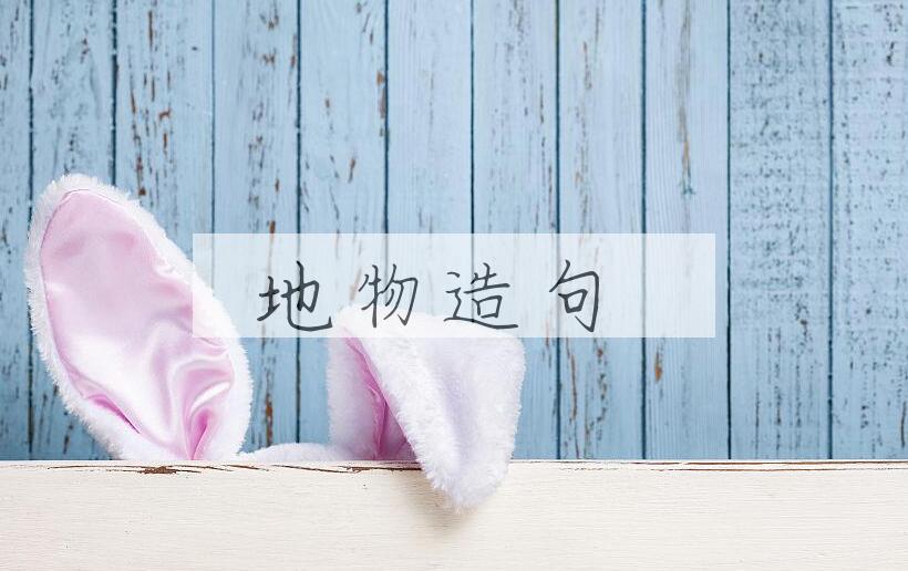 用地物造句