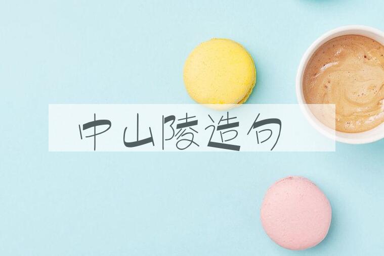 用中山陵造句