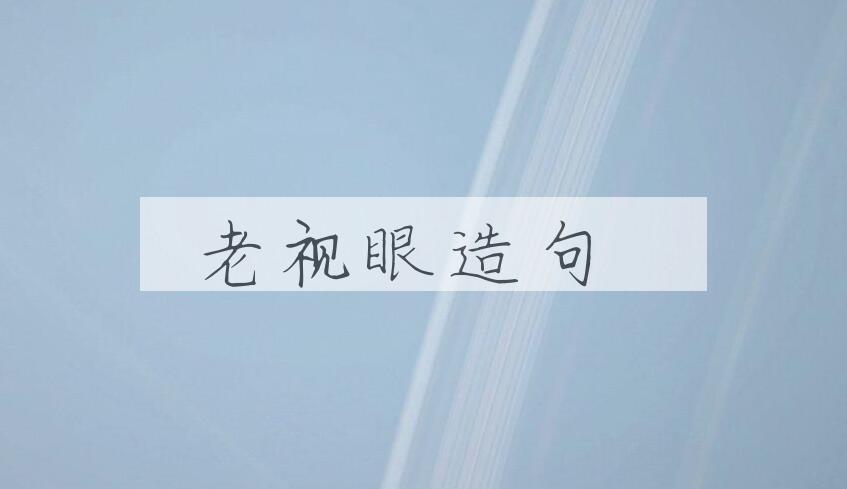 用老视眼造句