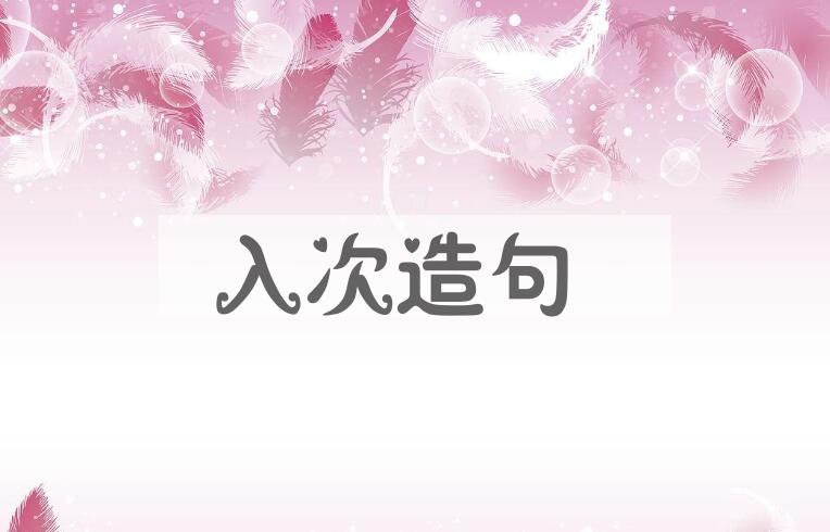 用入次造句