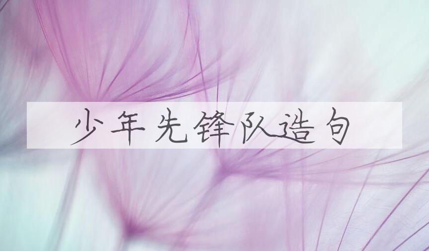 用少年先锋队造句