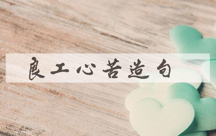用良工心苦造句