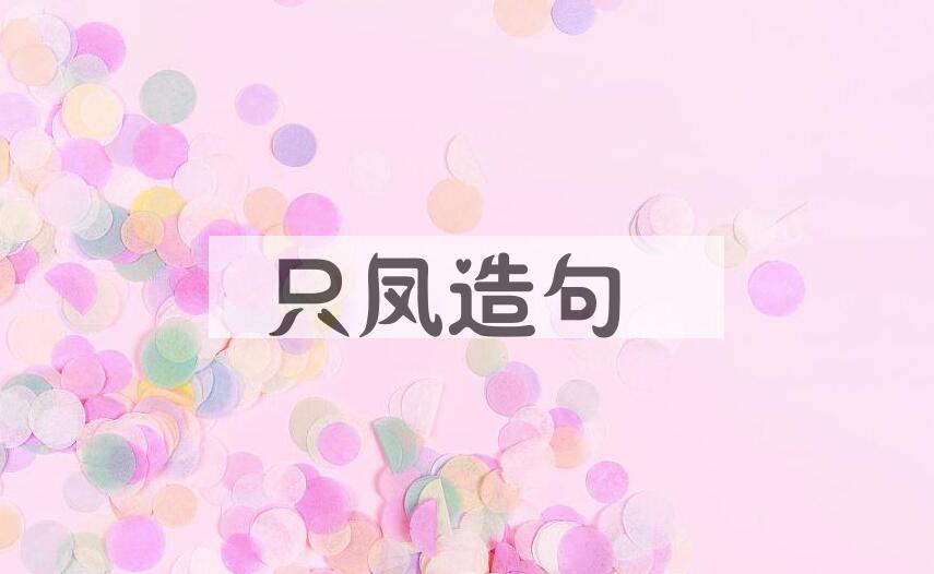 用只凤造句