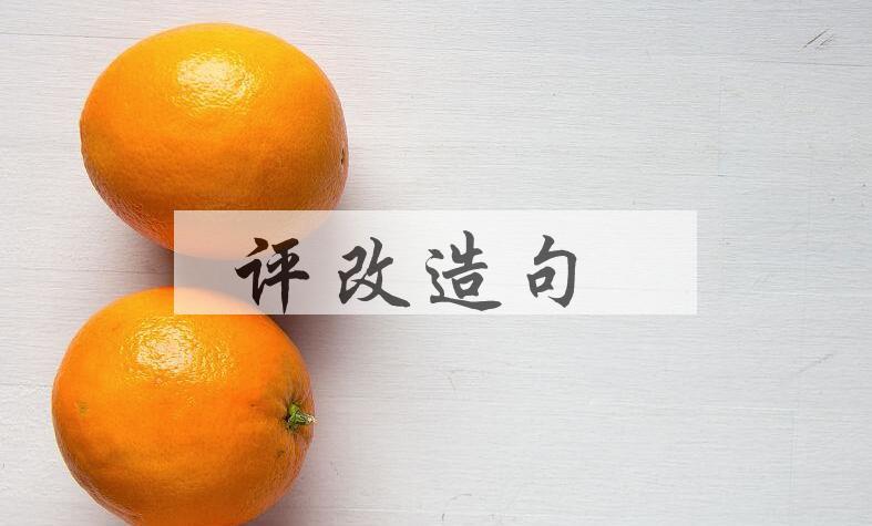 用评改造句