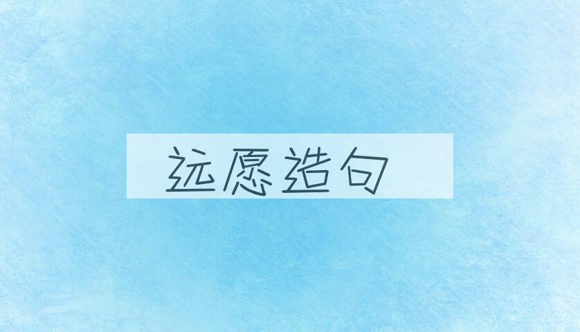 用远愿造句