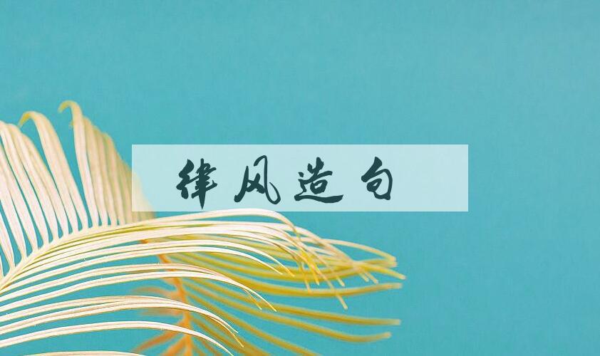 用律风造句