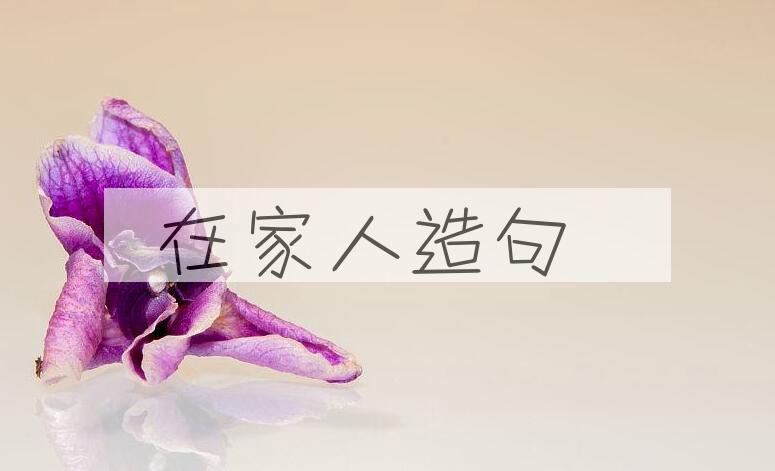 用在家人造句