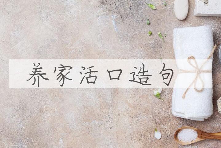 用养家活口造句