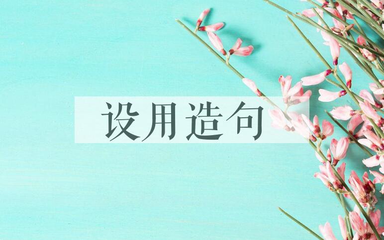 用设用造句