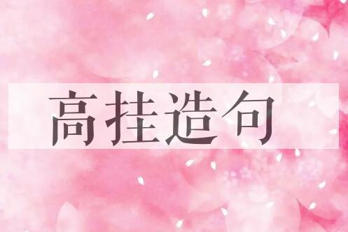 用高挂造句