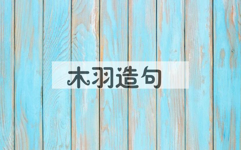 用木羽造句