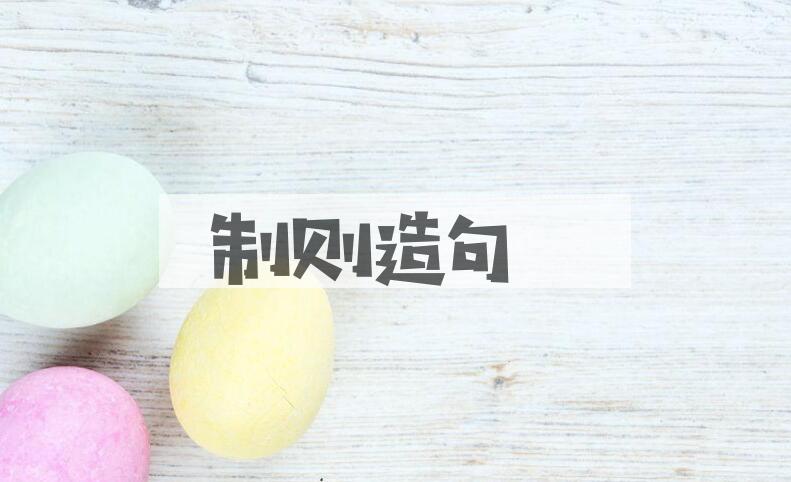 用制则造句