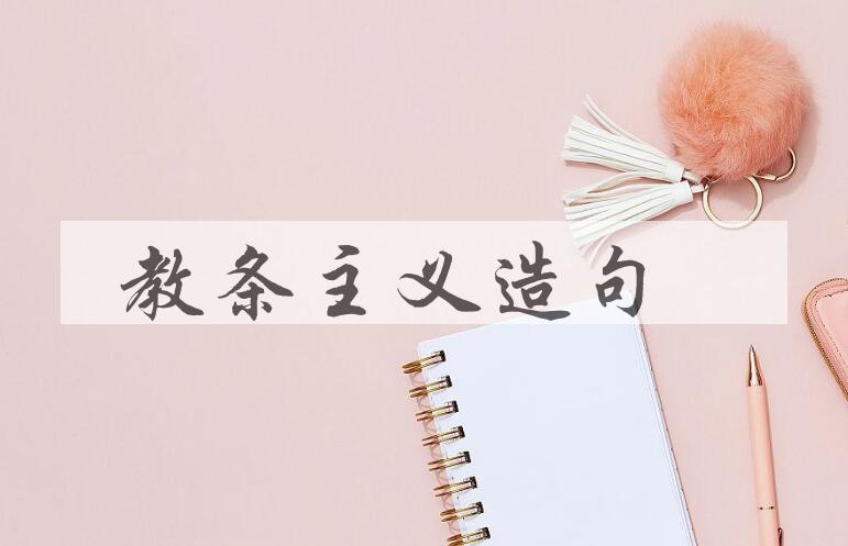 用教条主义造句