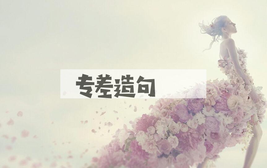 用专差造句