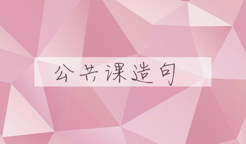 用公共课造句