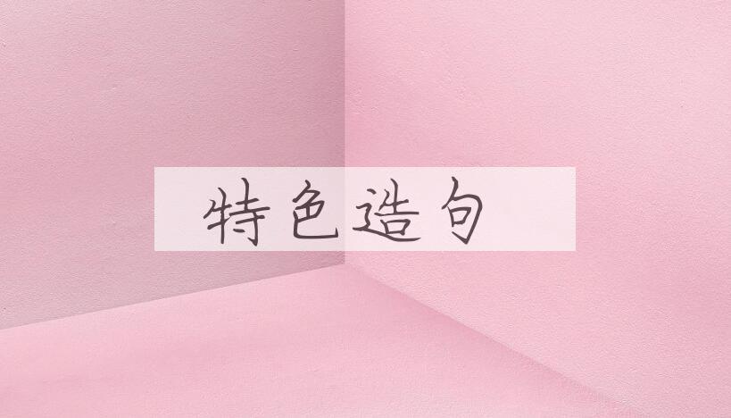用特色造句