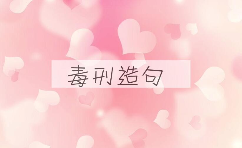 用毒刑造句
