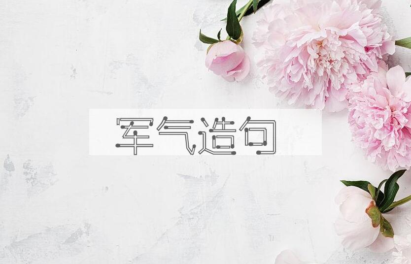 用军气造句