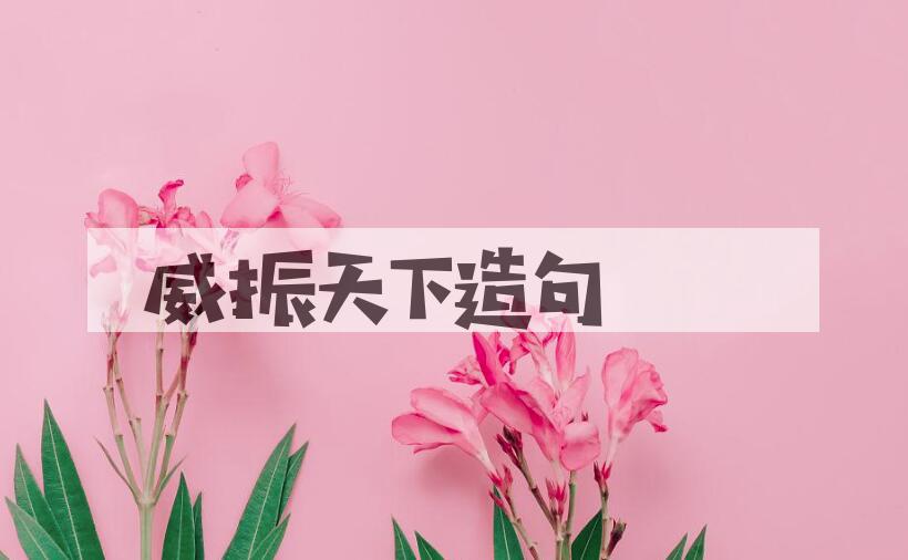 用威振天下造句