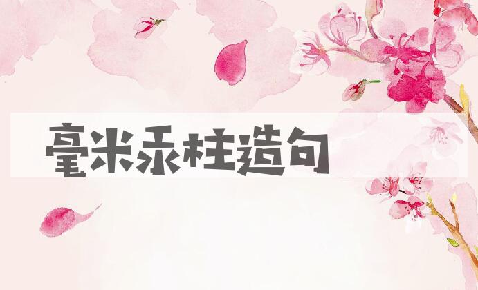 用毫米汞柱造句