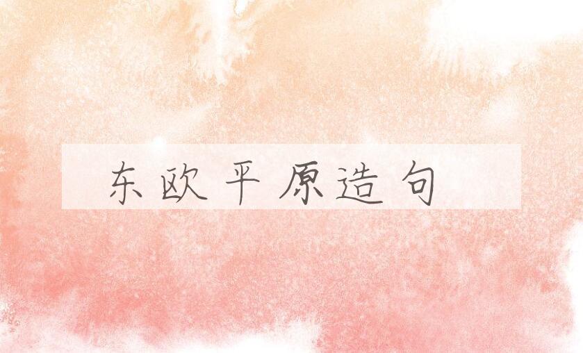 用东欧平原造句